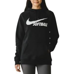Nike Softball Black Dri Fit Hoodie Womens M